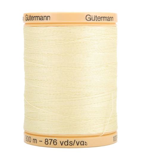 Gutermann Natural Cotton Thread Solids 876 Yd Joann Natural Cotton