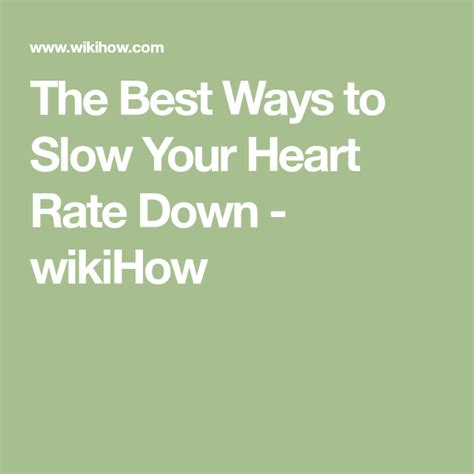 We did not find results for: How to Slow Your Heart Rate Down | Heart rate, Your heart, Slow