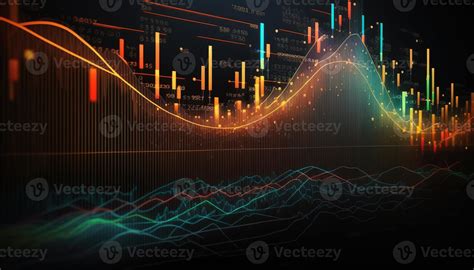 Generative Ai Stock Market Chart Lines Financial Graph On Technology