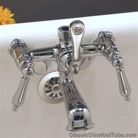 Ceramic cartridges can be used with twin skin tubs but nulls certification Clawfoot Tub English Faucet w/ Diverter (No Handheld ...