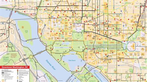 Washington Dc Maps The Tourist Map Of Dc To Plan Your Visit