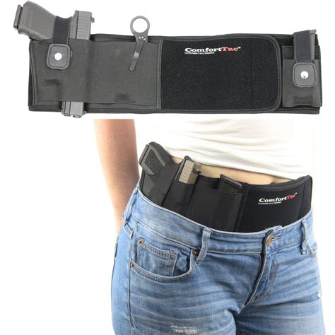 Comforttac Ultimate Belly Band Holster For Concealed Carry Black Right