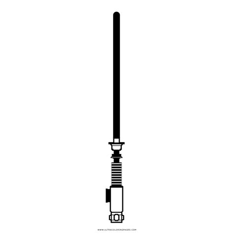 Lightsaber Lit Coloring Page - Ultra Coloring Pages