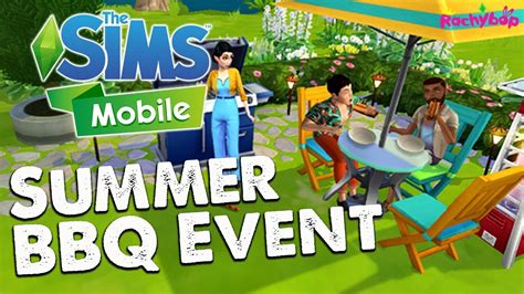 The Sims Mobile Summer Backyard Bbq Event Youtube