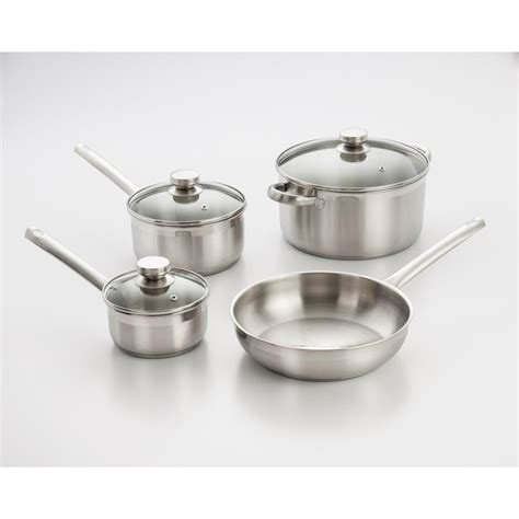 Concord 7 pcs stainless steel cookware set. ExcelSteel 7-Piece Stainless Steel Cookware Set with Lids ...