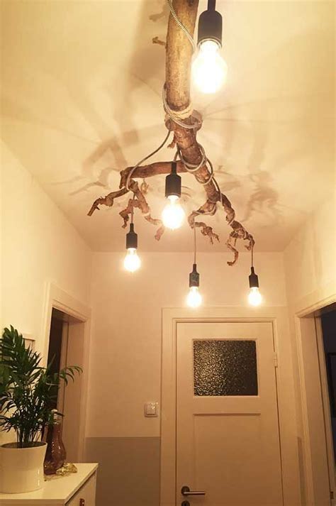 Selber machen schone lampen living at home. DIY - Which driftwood hanging lamp is the most beautiful? Which building do you build ...