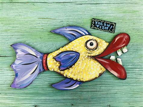 Whimsical Fish Art Fish Art Fish Art