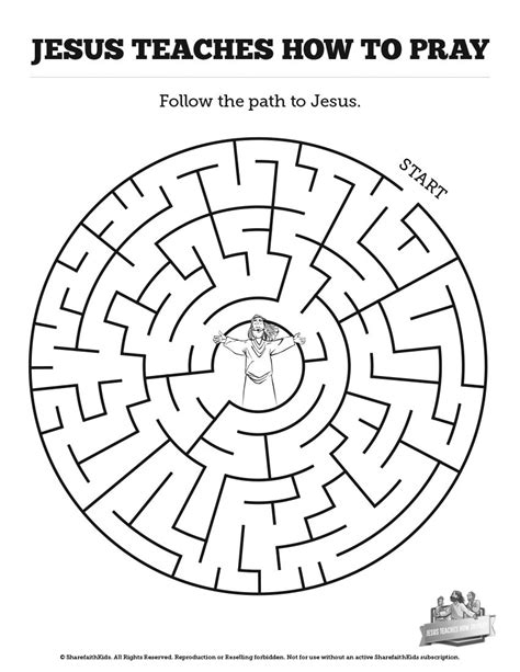The Lords Prayer Bible Mazes Can Your Kids Navigate Each Twist And