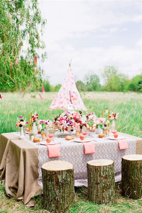 Picture Of Pastel And Colorful Boho Chic Bridal Shower