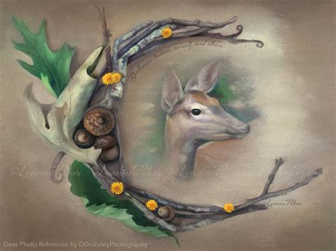 Deer Spirit By Leanne Peters Spirit Animal Art Deer Art