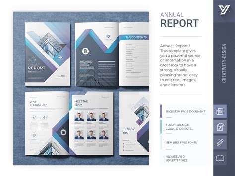 Annual Report Template by Yosouf Dalloul on Dribbble