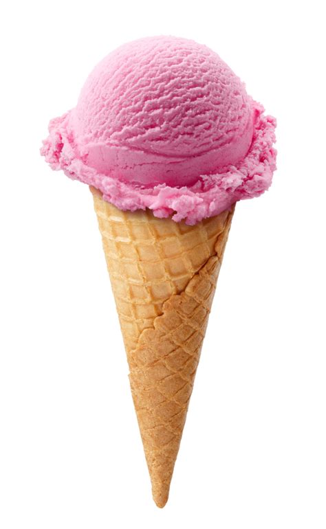 PNG بستنی قیفی صورتی Cone Pink Ice Cream PNG دانلود رایگان
