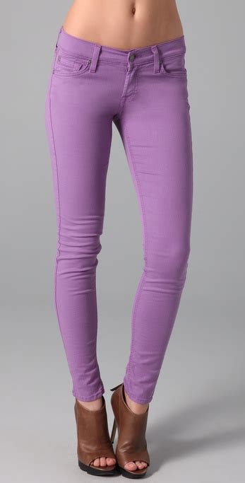 Purple Light Skinny Jeans Pictures 2019 Iman Runway Chic