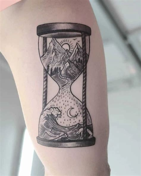 101 Amazing Hourglass Tattoo Designs That Will Blow Your Mind Outsons Time Tattoos Leg