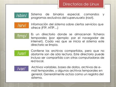 Estructura De Directorios De Linux