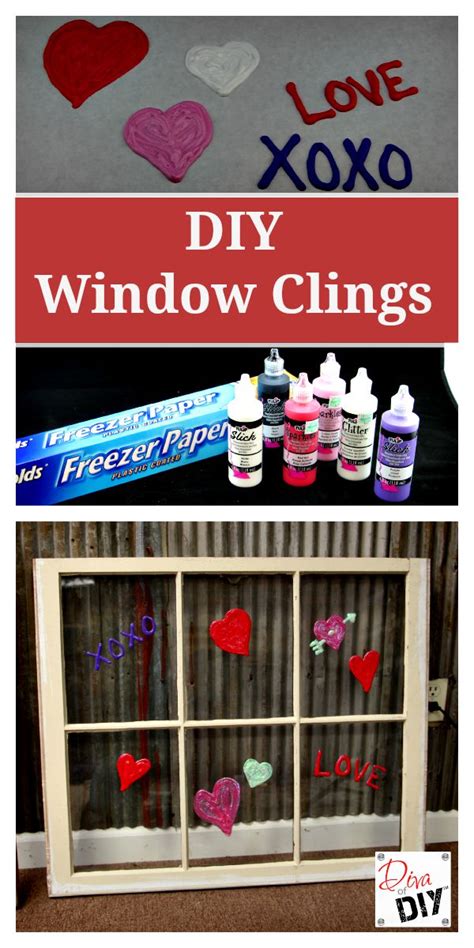 The Simplest Way To Make Valentines Day Diy Window Clings
