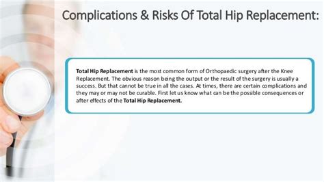 Total Hip Replacement Complications And Surgery Recovery