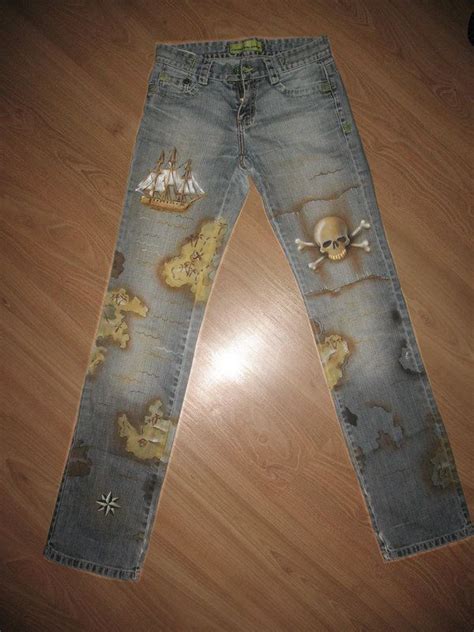 Pirate Jeans Pirates Pirate Party Painted Jeans