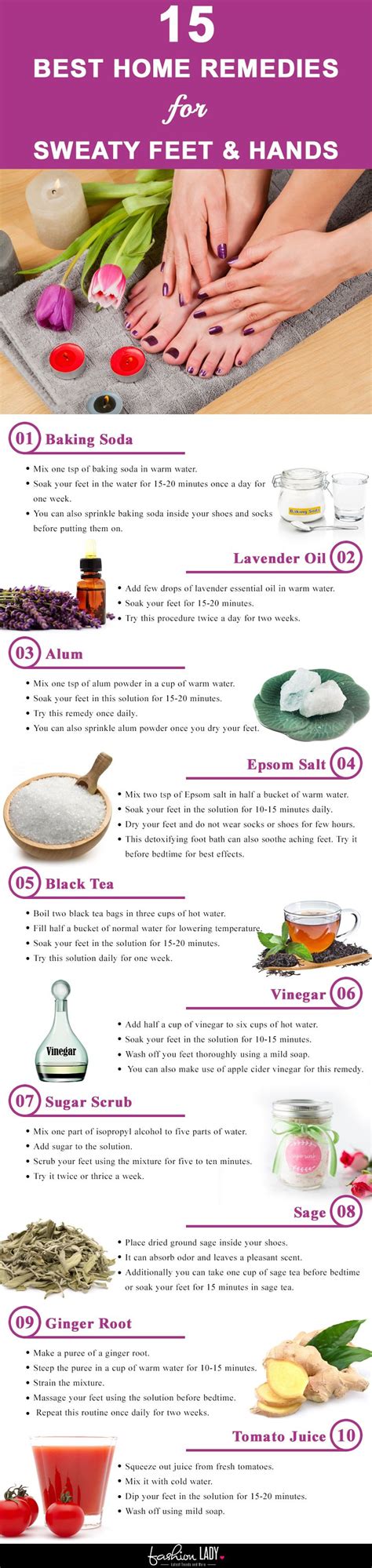 15 Best Home Remedies For Sweaty Feet And Hands Symptoms Causes And