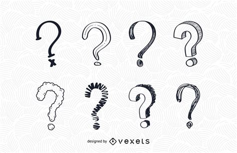 Maybe you would like to learn more about one of these? Question Mark Drawing Set - Vector Download