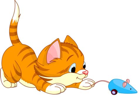 Cat And Mouse Cartoon Tail Background Vector Cartoon Tail Background