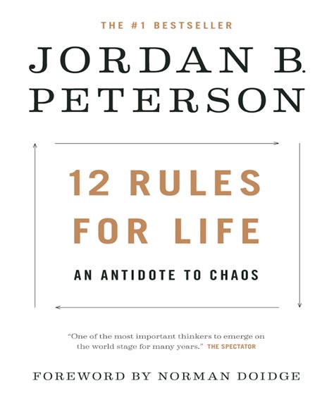 12 Rules For Life An Antidote To Chaos By Jordan B Peterson Nuria Store