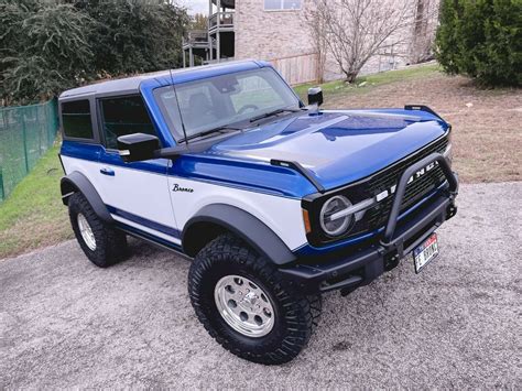 2021 Up Ford Bronco Retro Special Decor Style Sidehood Graphics Kit Centered On Body Line