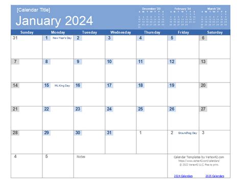 Printable Yearly Calendars 2023 2020 2021 2022 2023 Federal Holidays