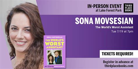 Sona Movsesian At Third Place Books Lake Forest Park In Lake Forest Park Wa Tuesday July 19
