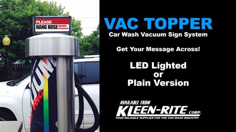 Get your car washed at our workshop with water jet to remove mud and sands. Car Wash Vacuum Sign Series LED - YouTube