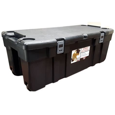 Gorilla Box On Wheels Mobile Military Storage Trunk Solent Plastics