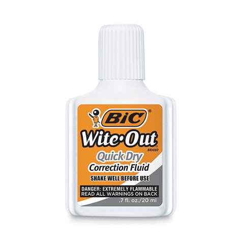 Wite Out Quick Dry Correction Fluid By Bic® Bicwofqd324