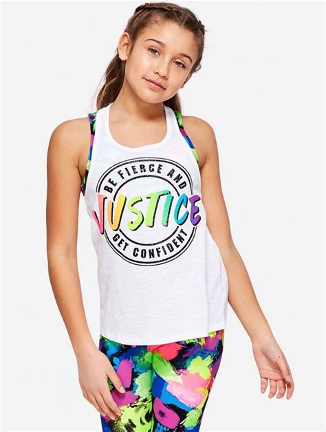 Justice Colorful Rainbow Shirt By Mackenzie Ziegler Justice Line