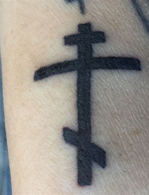 New Ink Small Greek Orthodox Cross Tony Alter Flickr