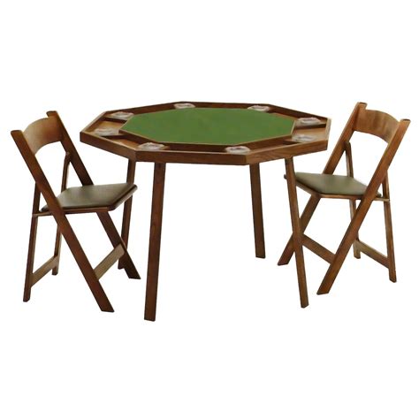 Maybe you would like to learn more about one of these? 46" Oak Compact Folding Poker Table Set | Wayfair