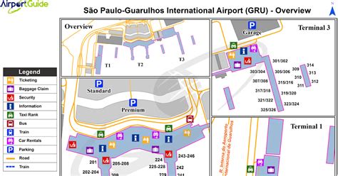 Sao Paulo Airport Terminal Map Tourist Map Of English