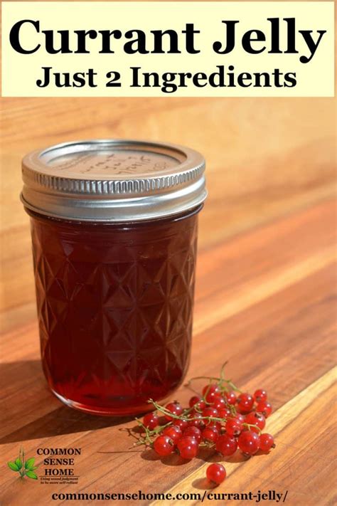Red Currant Jelly Recipe 2 Ingredients No Added Pectin