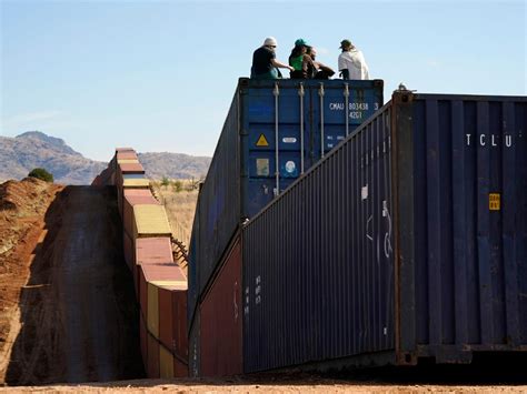 Photos Show The Hundreds Of Shipping Containers Stacked To Form A