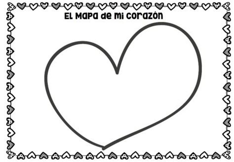 El Mapa De Mi Corazón Día Del Amor Y La Amistad 10 Modelos Infantil