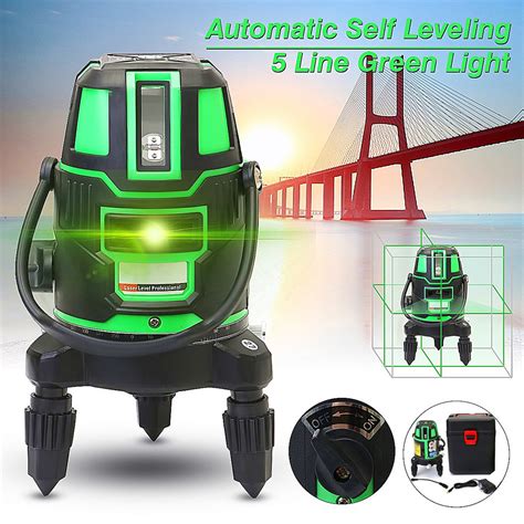 360 5 Line 6 Points Green Light Laser Level Rotary Laser Line Outdoor