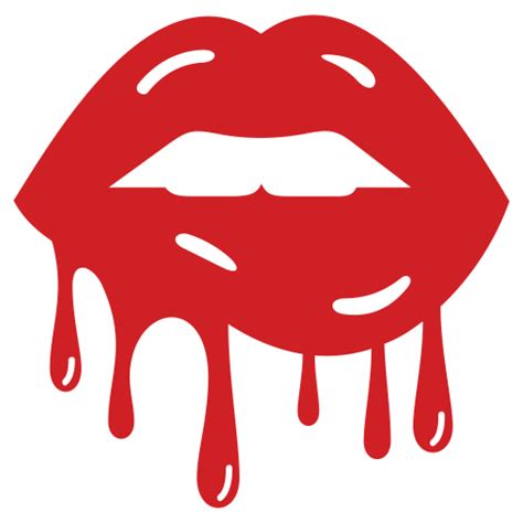 Dripping Sexy Lips Svg Red Lips Svg Cut File Download  Png Svg