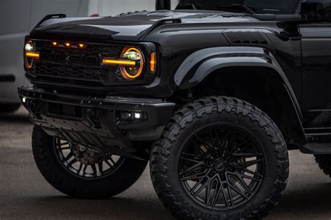 Blacked Out Bronco Raptor Street Setup Build W Painted Flares Front
