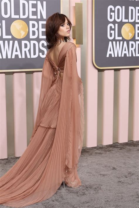 Jenna Ortega Wears Cutout Gucci Dress At Golden Globes Popsugar Fashion Uk Photo