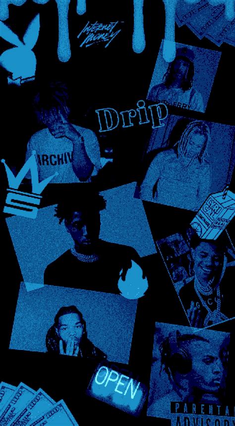 Original Rapper Wallpaper Iphone Wallpaper Vintage Blue Aesthetic