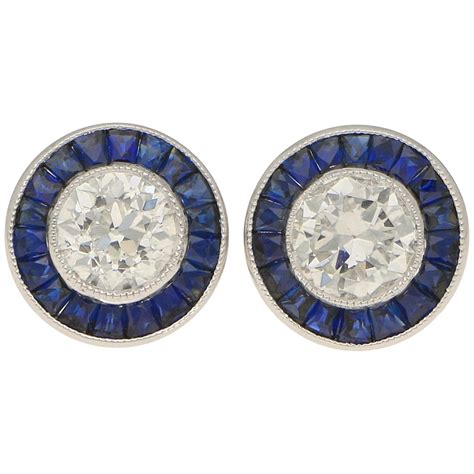 Art Deco Lace Trimmed Diamond Studs For Sale At 1stdibs Art Deco