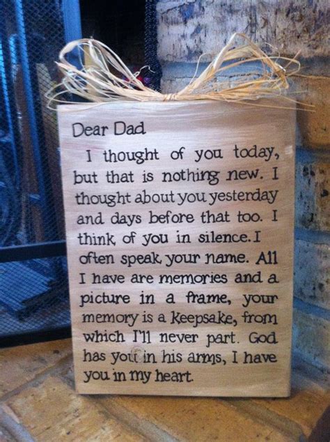 Dad Memorial Sign Plaque By Overwhelmedbylove On Etsy In Memory Of Dad Memorial Signs