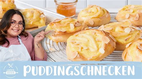 Puddingschnecken I Vanillepudding Schnecken I wie vom Bäcker I Einfach Backen YouTube