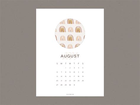 Vertical Monthly Calendar 2023 Anjahome