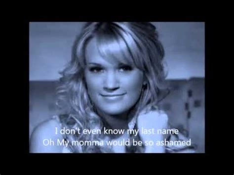 Carrie underwood — last name (carnival ride 2007). Carrie Underwood - Last Name with Lyrics - YouTube