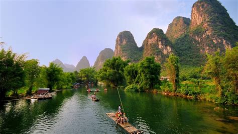 Wallpaper Guilin Yangshuo Beautiful Landscape Mountains